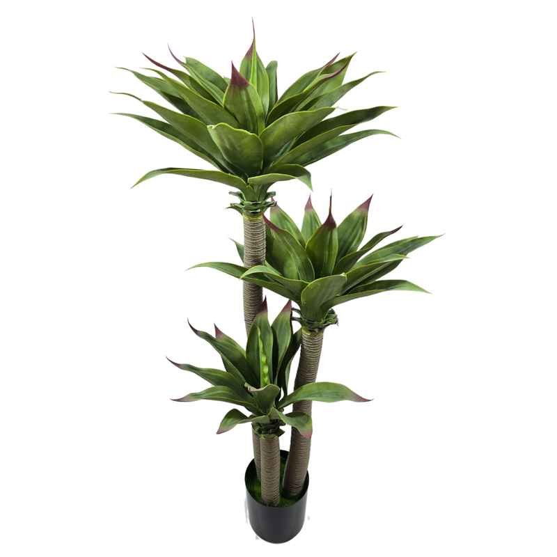 Kunst-Agave mit rötlichen Blattspitzen