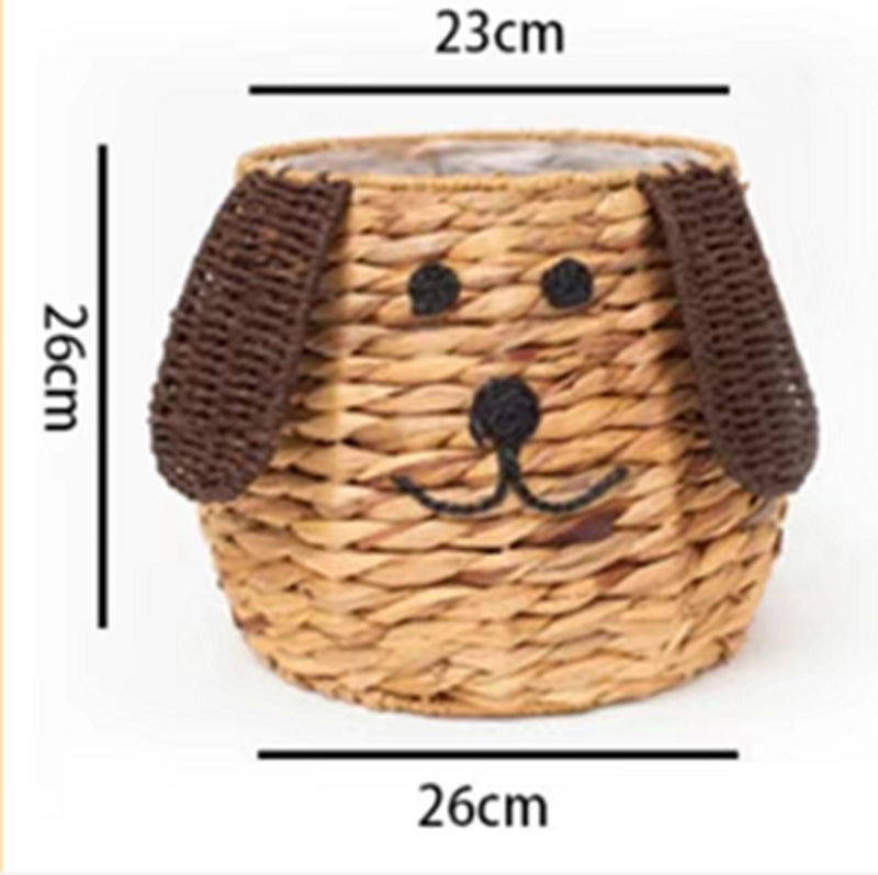 Handgeflochtener Korb „Hund“
