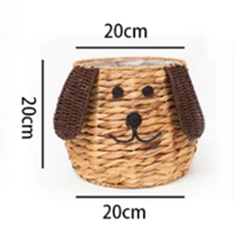 Handgeflochtener Korb „Hund“